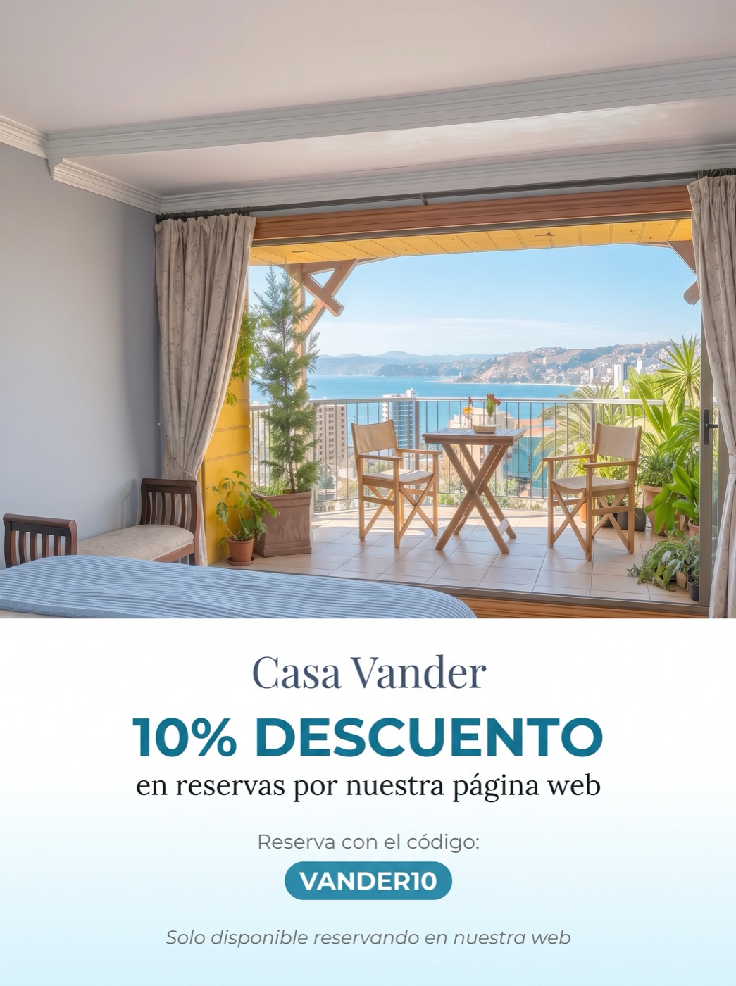 Casa Vander 10% de descuento reservando en nuestra web con el codigo VANDER10